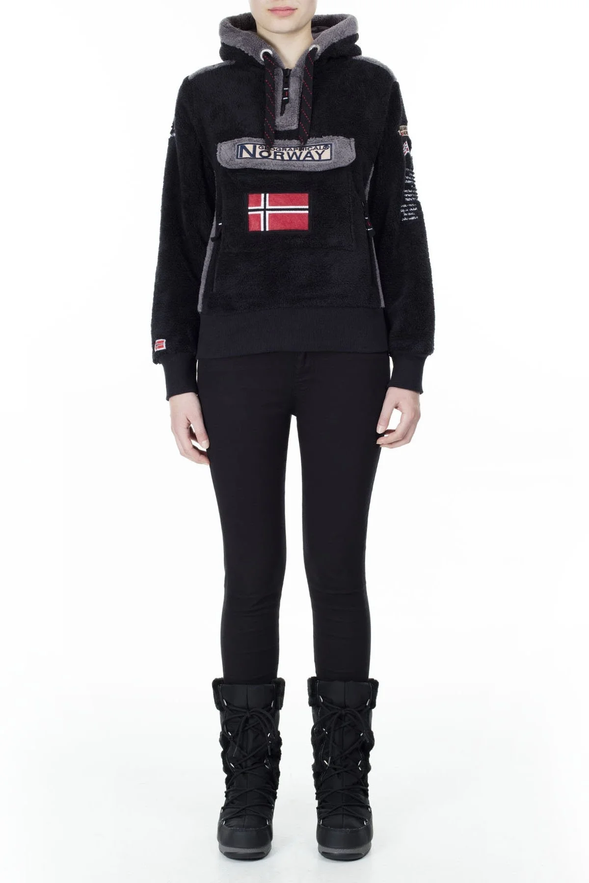 Norway Geographical Outdoor Bayan Sweat GYMCLASS SİYAH - 5