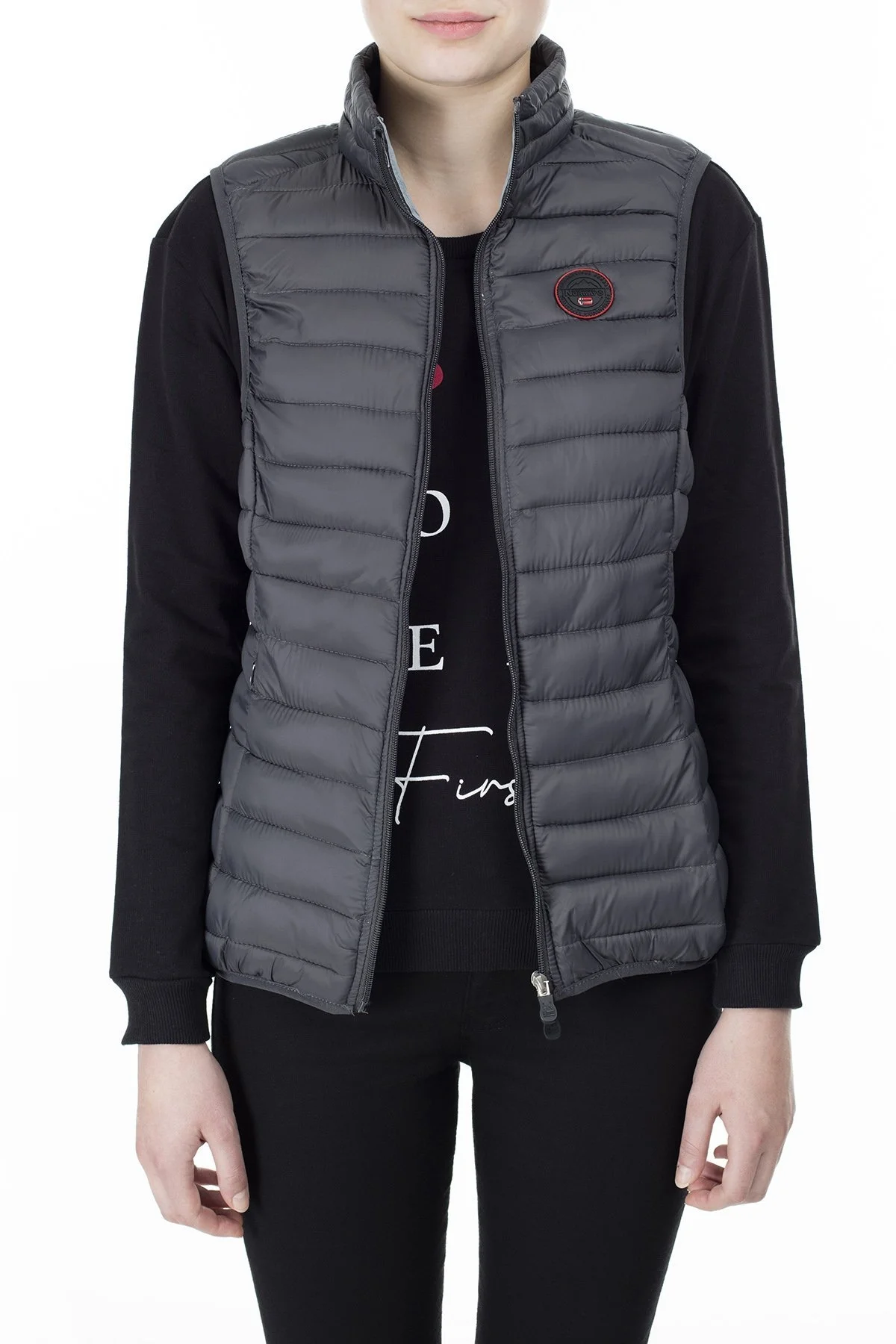 Norway Geographical Outdoor Bayan Yelek VAFNE GRİ - 5