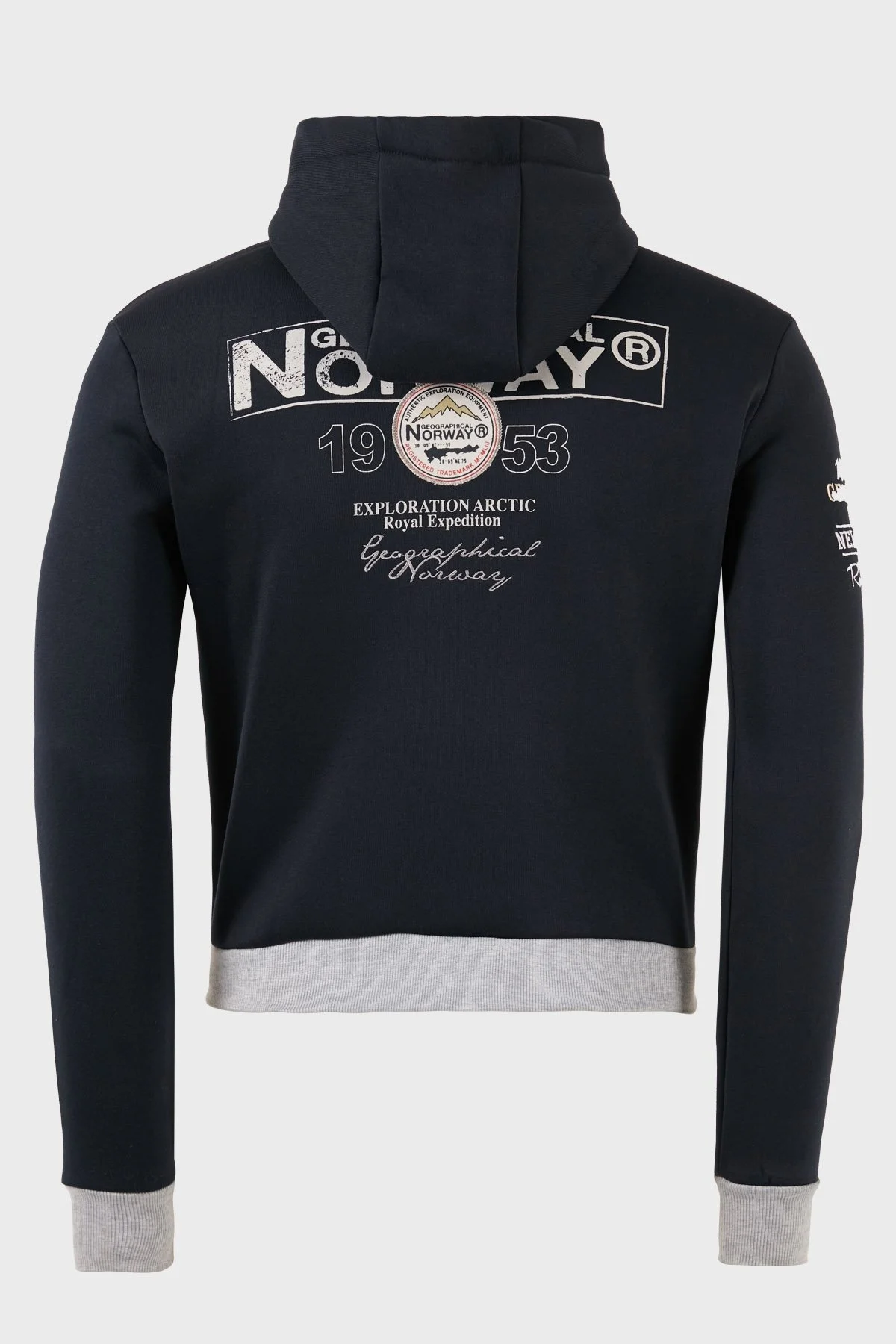 Norway Geographical Pamuklu Şardonlu Kapüşonlu Erkek Sweat FLYERSW 1 LACİVERT - 2