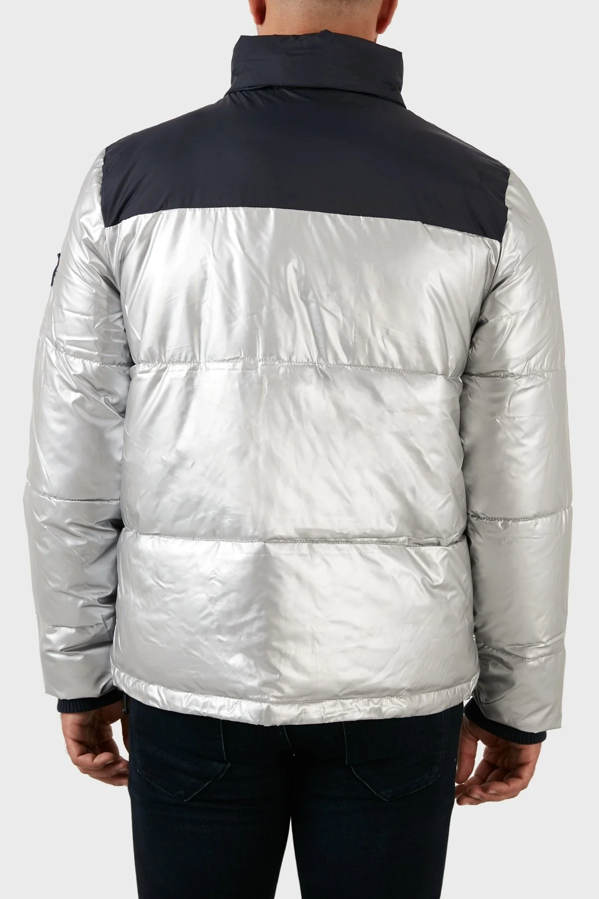 Norway Geographical Rüzgar ve Su Geçirmez Isı Yalıtımlı Outdoor Şişme Erkek Mont ASTRO LACİVERT-GÜMÜŞ - 7