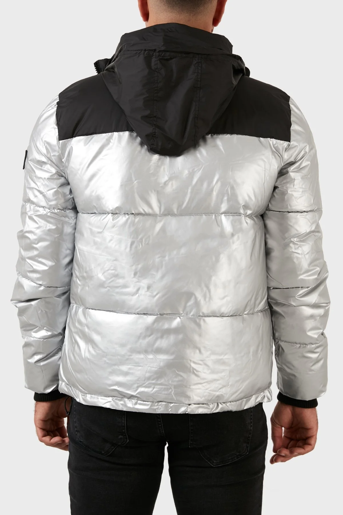 Norway Geographical Rüzgar ve Su Geçirmez Isı Yalıtımlı Outdoor Şişme Erkek Mont ASTRO SİYAH-GÜMÜŞ - 6