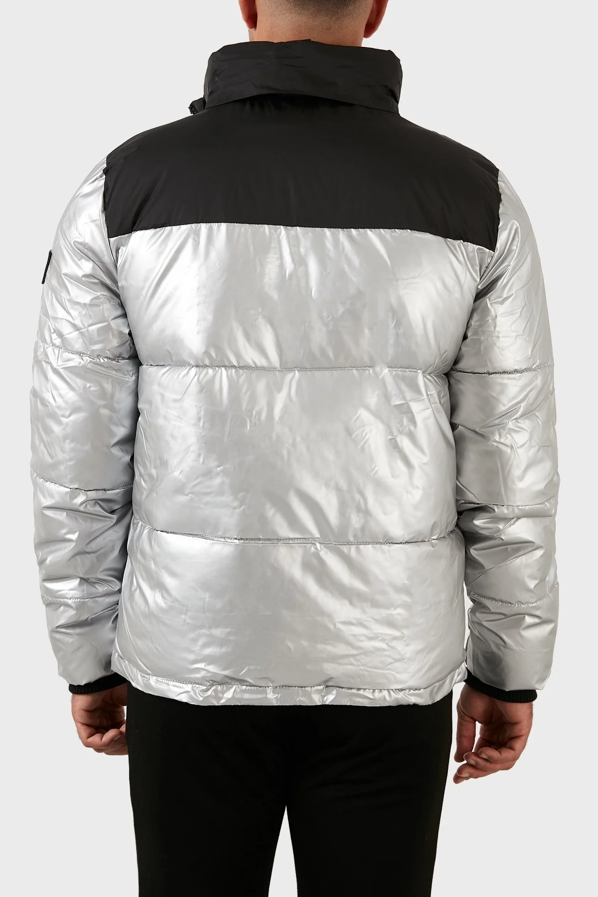 Norway Geographical Rüzgar ve Su Geçirmez Isı Yalıtımlı Outdoor Şişme Erkek Mont ASTRO SİYAH-GÜMÜŞ - 7