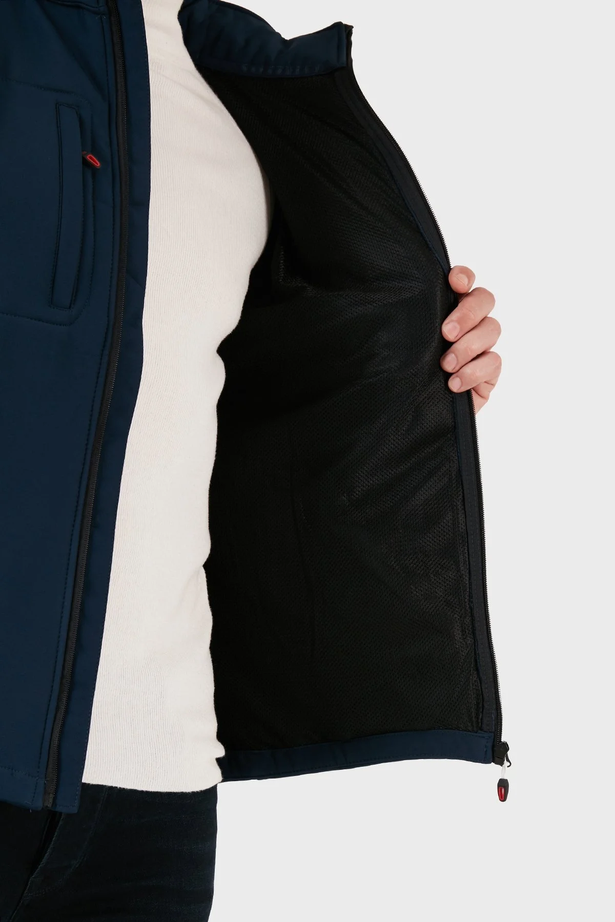 Norway Geographical Rüzgara Dayanıklı Softshell Kapüşonlu Outdoor Erkek Mont TUNAR LACİVERT - 11