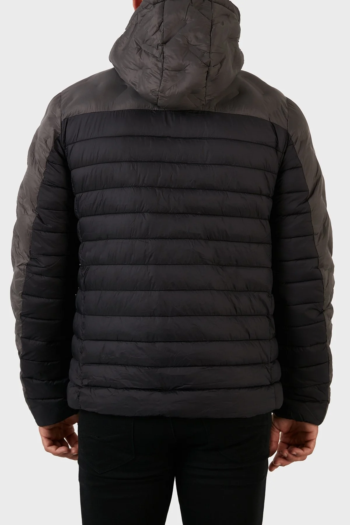 Norway Geographical Rüzgara ve Suya Dayanıklı Çıkarılabilir Kapüşonlu Erkek Mont BURATOR KOYU GRİ - 7