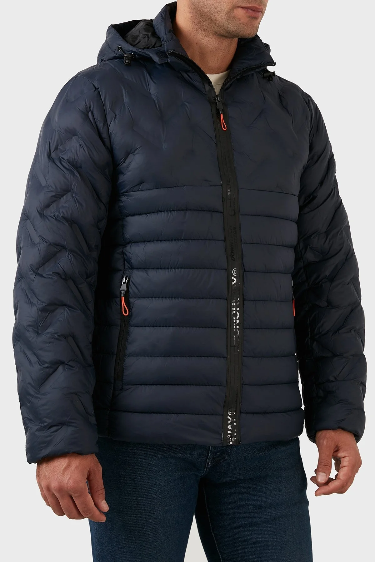 Norway Geographical Rüzgara ve Suya Dayanıklı Çıkarılabilir Kapüşonlu Erkek Mont BURATOR LACİVERT - 3