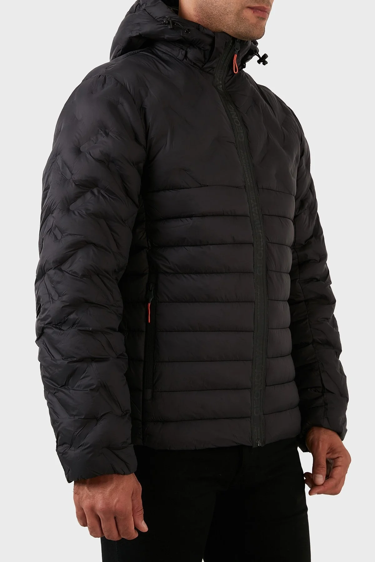 Norway Geographical Rüzgara ve Suya Dayanıklı Çıkarılabilir Kapüşonlu Erkek Mont BURATOR SİYAH - 3