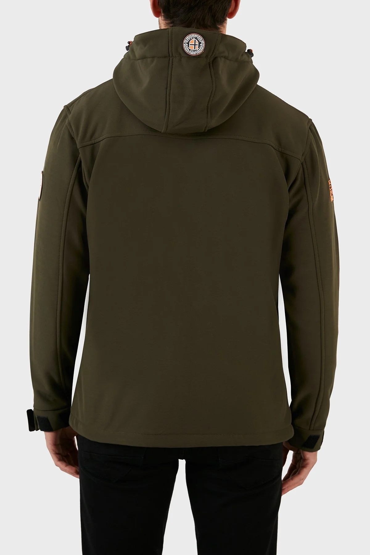 Norway Geographical Rüzgara ve Suya Dayanıklı Çıkarılabilir Kapüşonlu Softshell Erkek Mont TAKENI KAKİ - 6