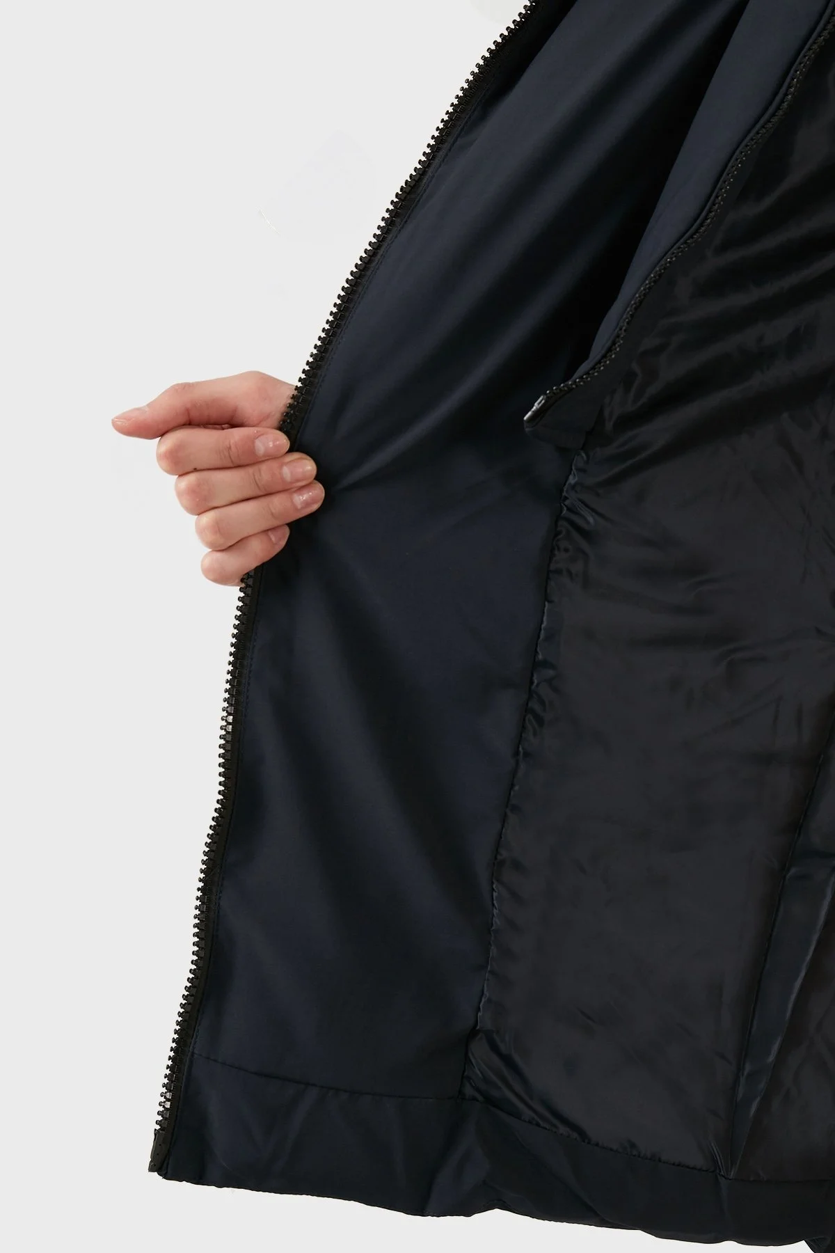 Norway Geographical Rüzgara ve Suya Dayanıklı Kapüşonlu Bayan Parka CHAYA LACİVERT - 14