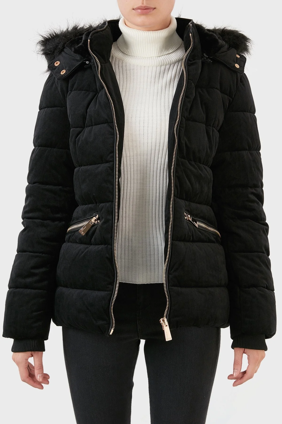 Norway Geographical Soğuğa Dayanıklı Çıkarılabilir Kapüşonlu Bayan Parka BILOVEK SİYAH - 4