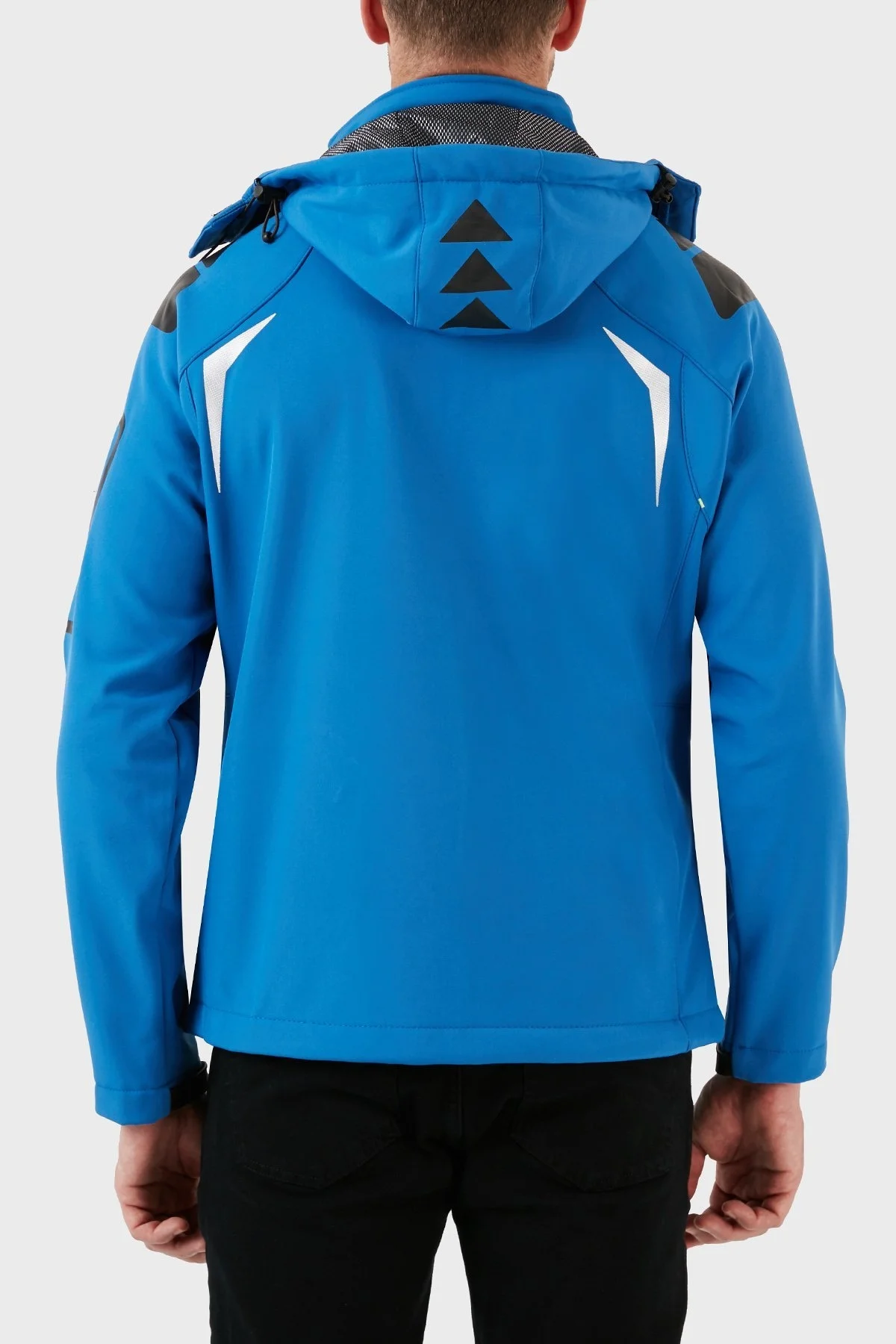 Norway Geographical Su Geçirmez 4000 mm Kapüşonlu Outdoor Erkek Mont TECHNO MAVİ-YEŞİL - 2