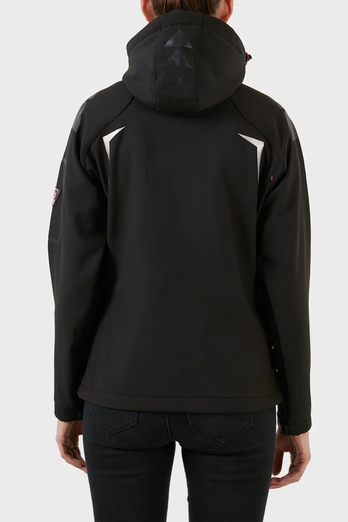 Norway Geographical Su Geçirmez 4000 mm Softshell Çıkarılabilir Kapüşonlu Bayan Mont TISLAND SİYAH - 14