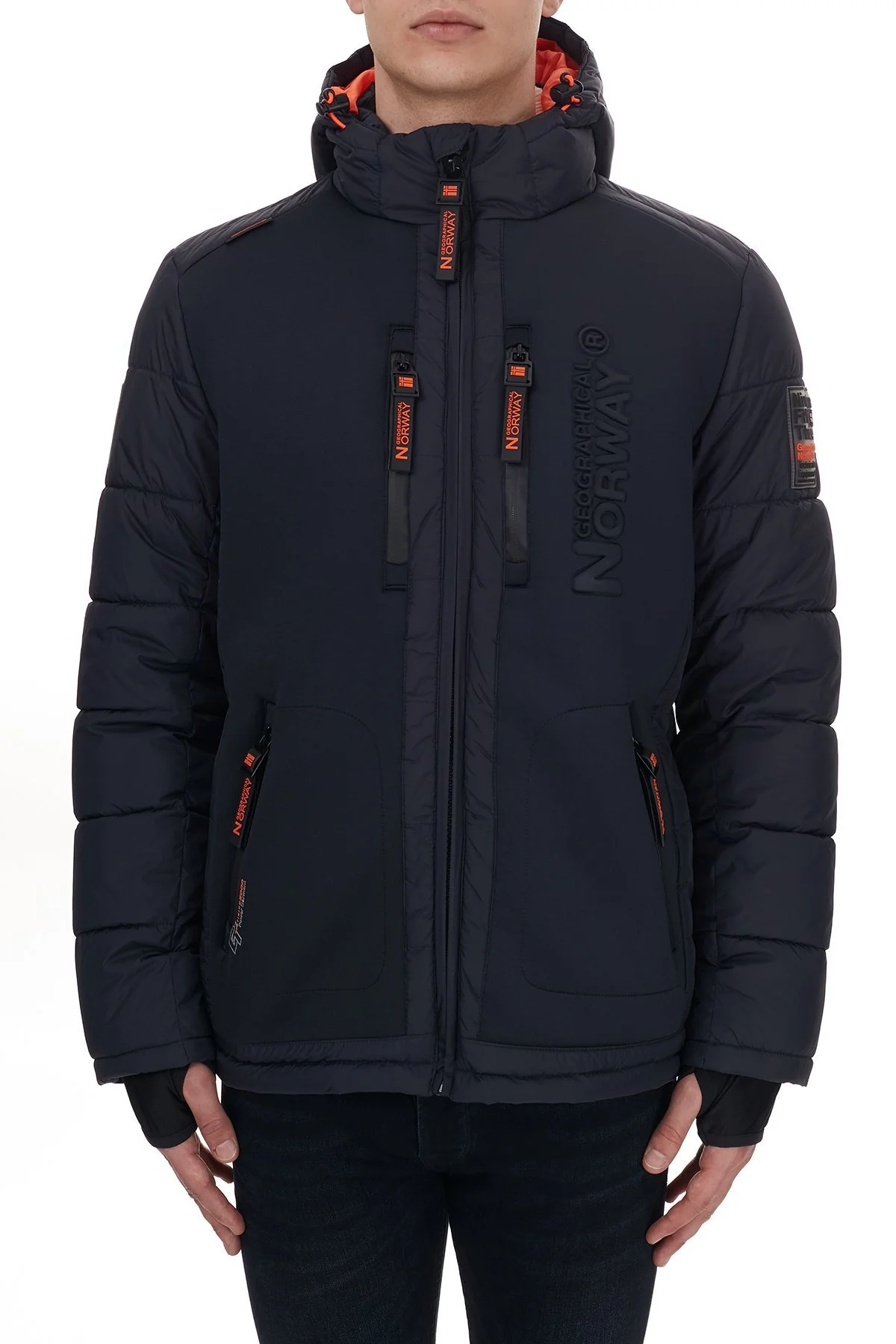 Norway Geographical Su Geçirmez Kapüşonlu Erkek Parka BEACHWOOD LACİVERT - 3