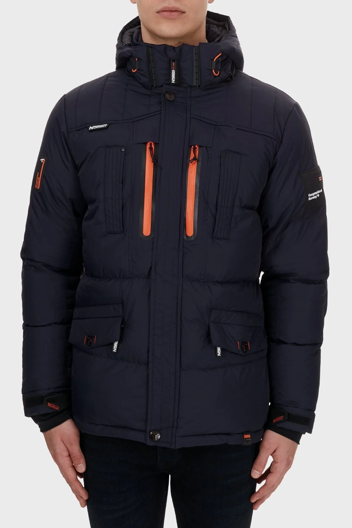 Norway Geographical Su Geçirmez 5000 mm Outdoor Erkek Parka BASILBOLI LACİVERT - 10