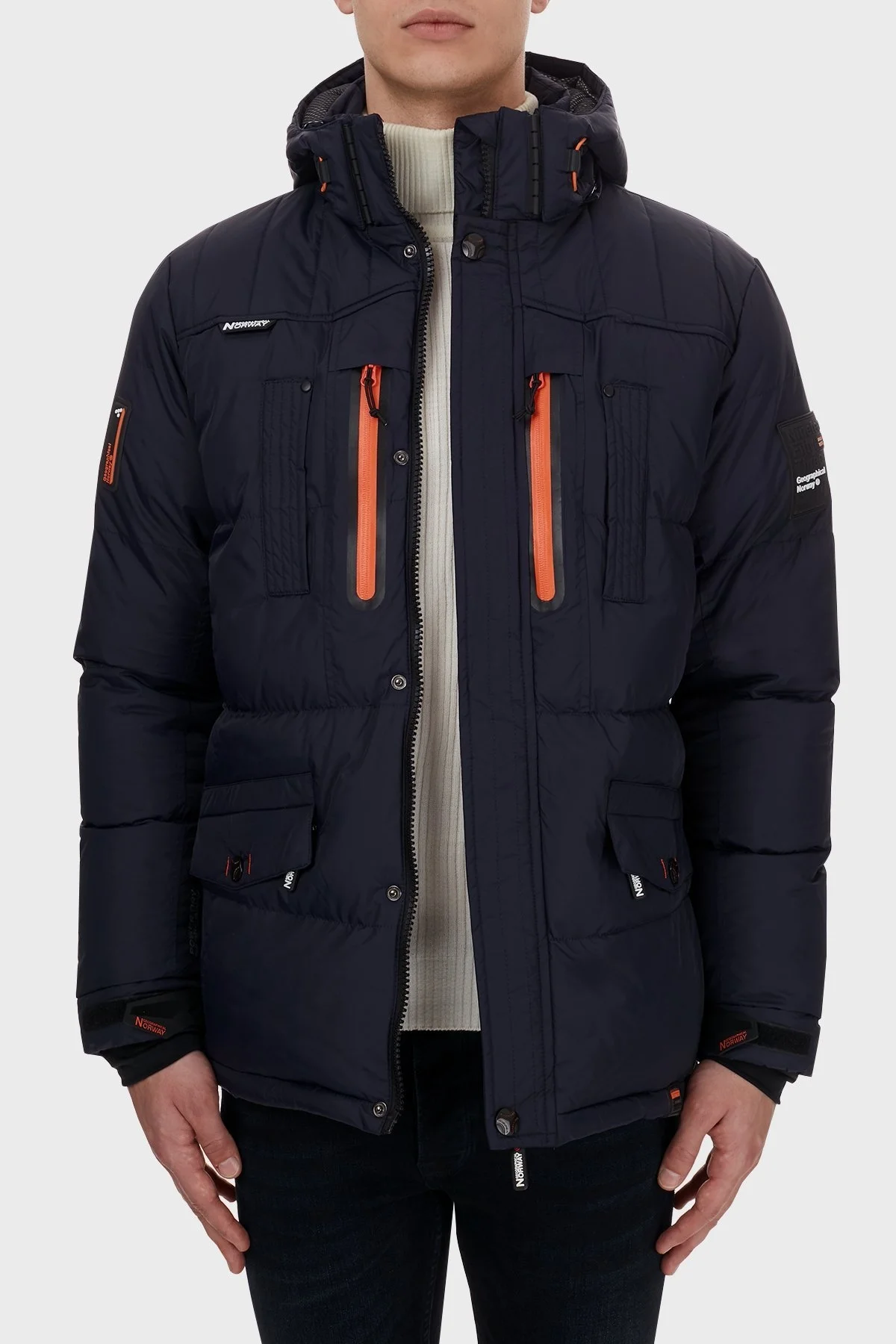 Norway Geographical Su Geçirmez 5000 mm Outdoor Erkek Parka BASILBOLI LACİVERT - 11