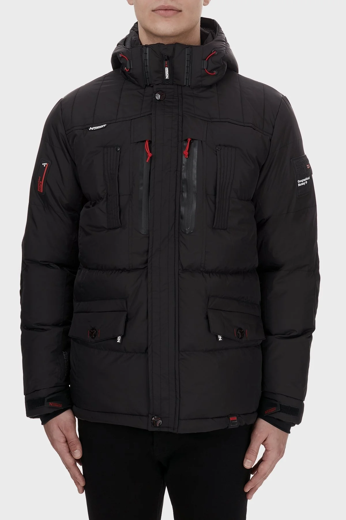 Norway Geographical Su Geçirmez 5000 mm Outdoor Erkek Parka BASILBOLI SİYAH - 10