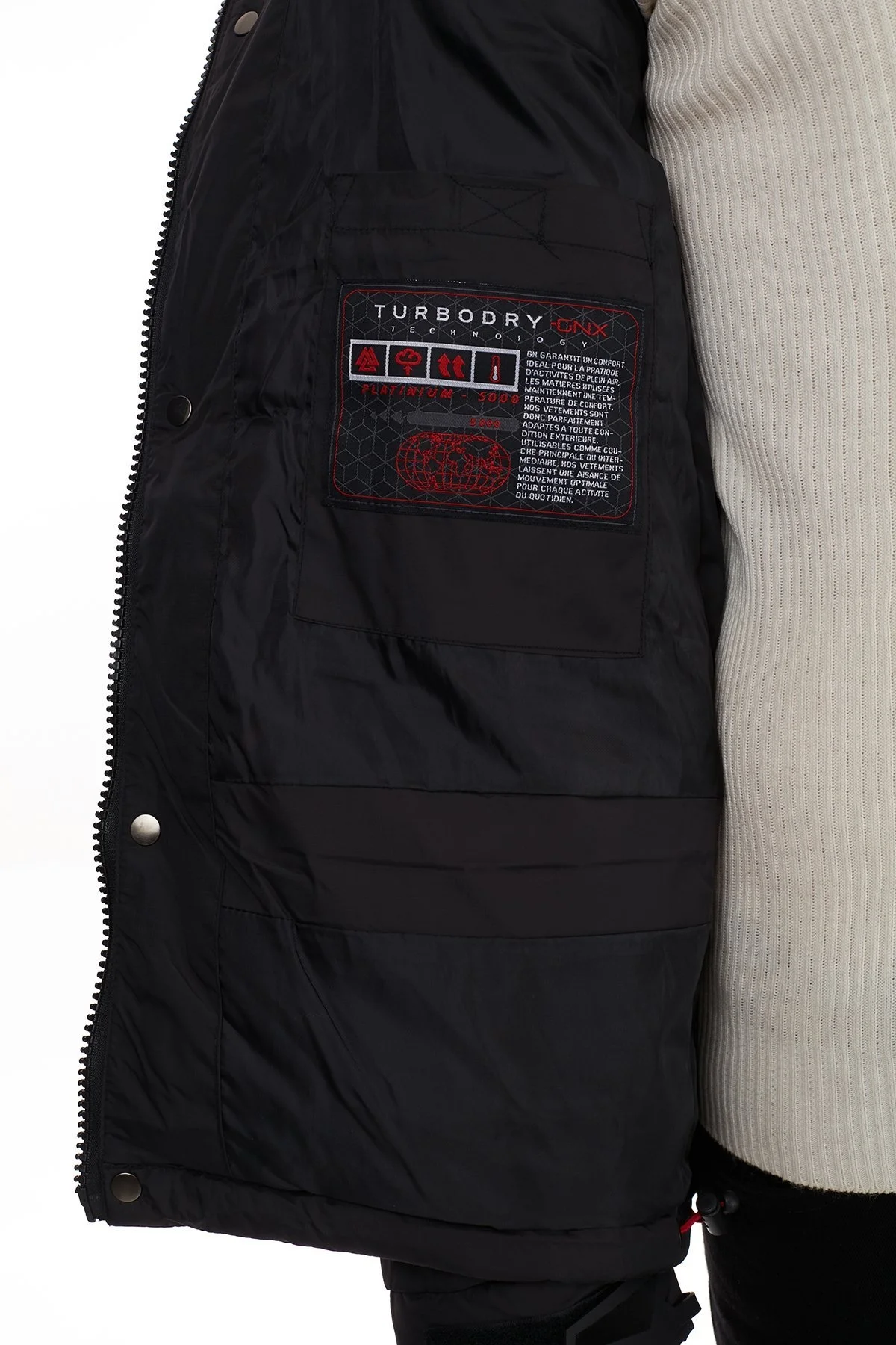 Norway Geographical Su Geçirmez 5000 mm Outdoor Erkek Parka BASILBOLI SİYAH - 14