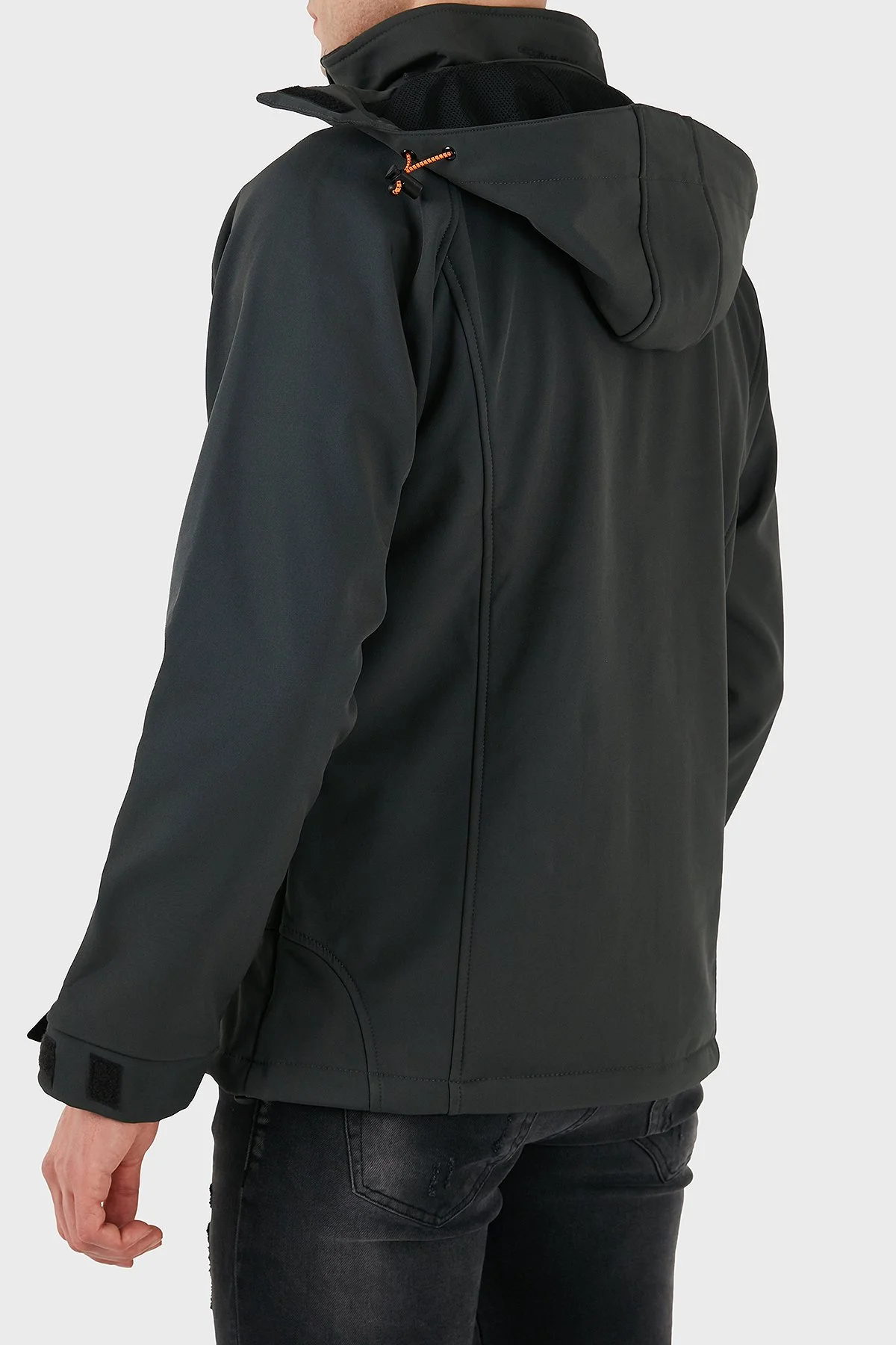 Norway Geographical Su Geçirmez Çıkarılabilir Kapüşonlu Outdoor Erkek Mont TABOO KOYU GRİ - 12