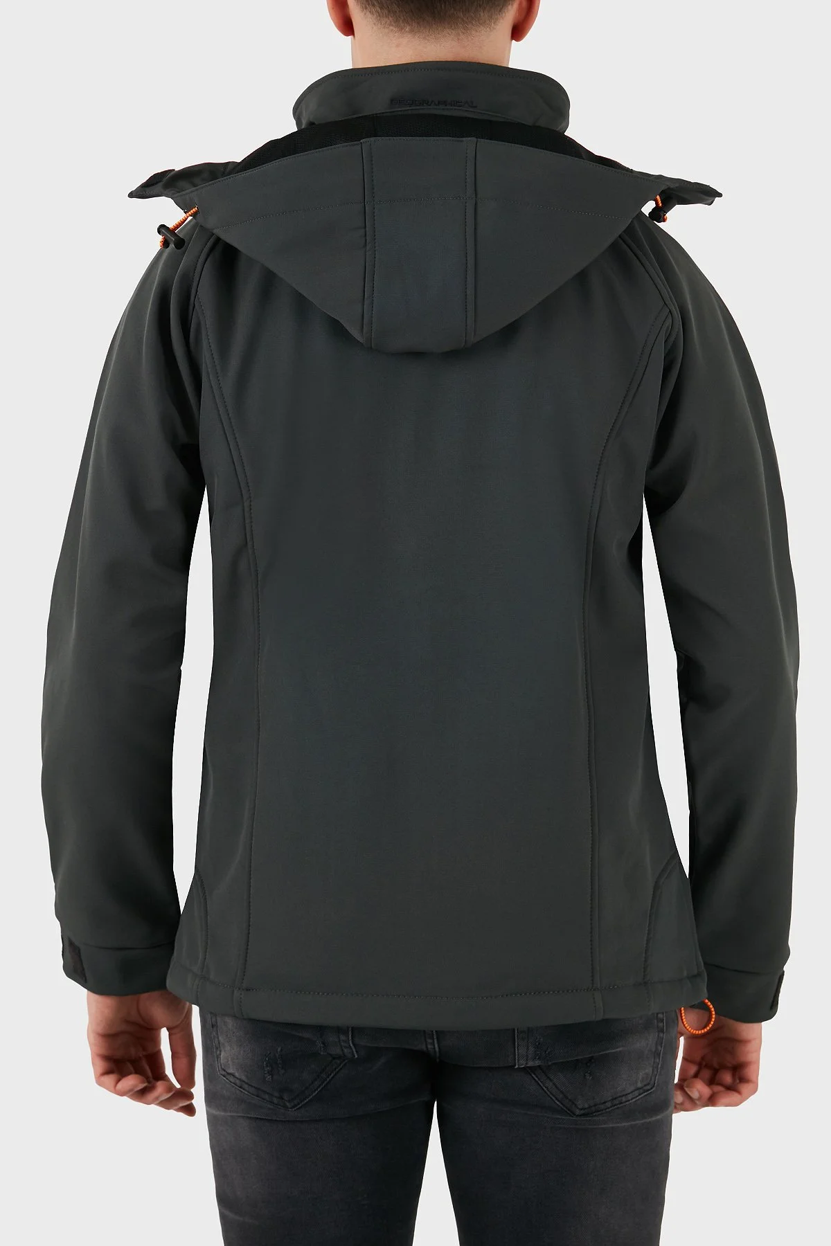 Norway Geographical Su Geçirmez Çıkarılabilir Kapüşonlu Outdoor Erkek Mont TABOO KOYU GRİ - 13