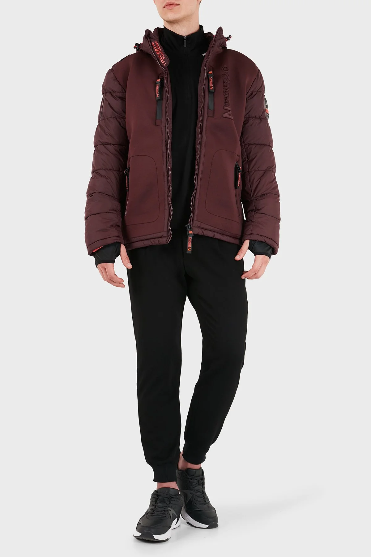 Norway Geographical Su Geçirmez Kapüşonlu Erkek Parka BEACHWOOD Kahve - 2