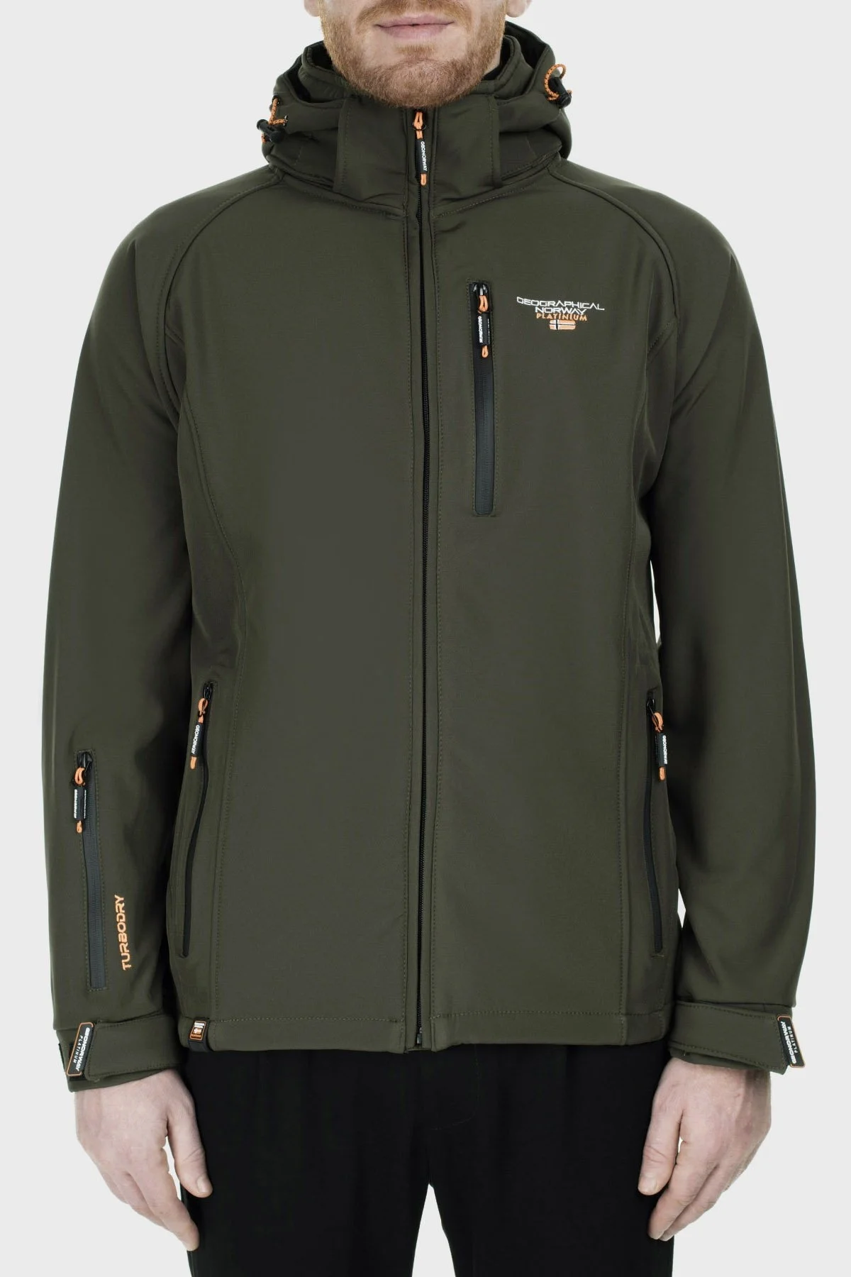 Norway Geographical Su Geçirmez Kapüşonlu Outdoor Erkek Mont TABOOBASIC HAKİ - 2