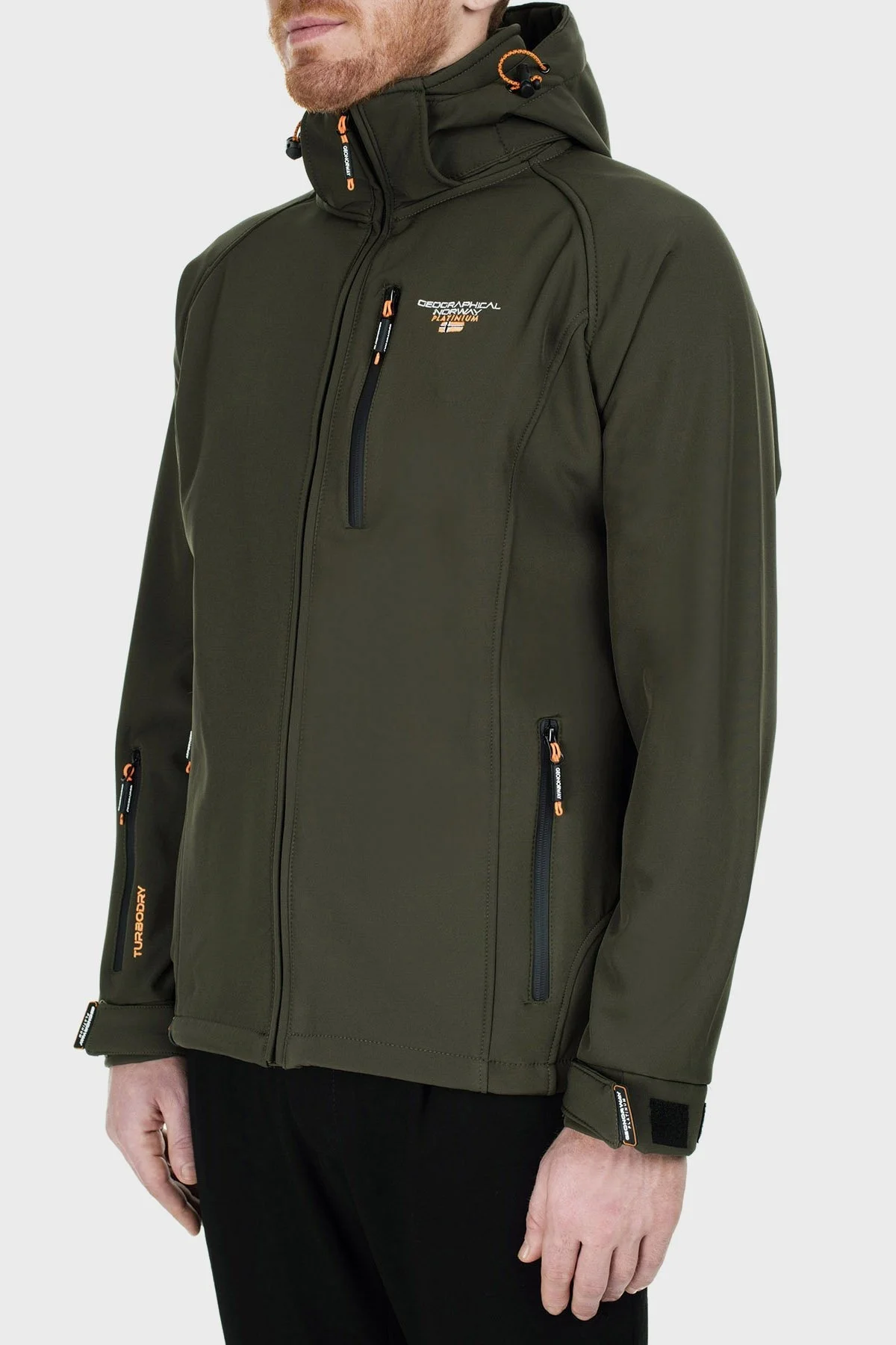 Norway Geographical Su Geçirmez Kapüşonlu Outdoor Erkek Mont TABOOBASIC HAKİ - 3