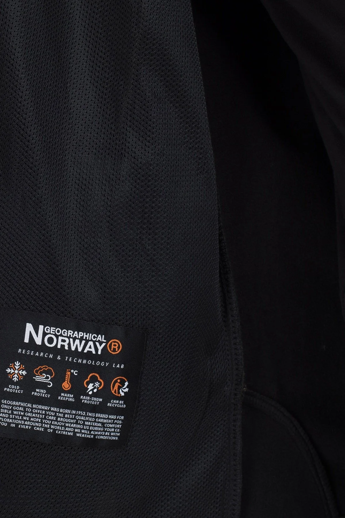 Norway Geographical Su Geçirmez Kapüşonlu Outdoor Erkek Mont TABOOBASIC HAKİ - 7
