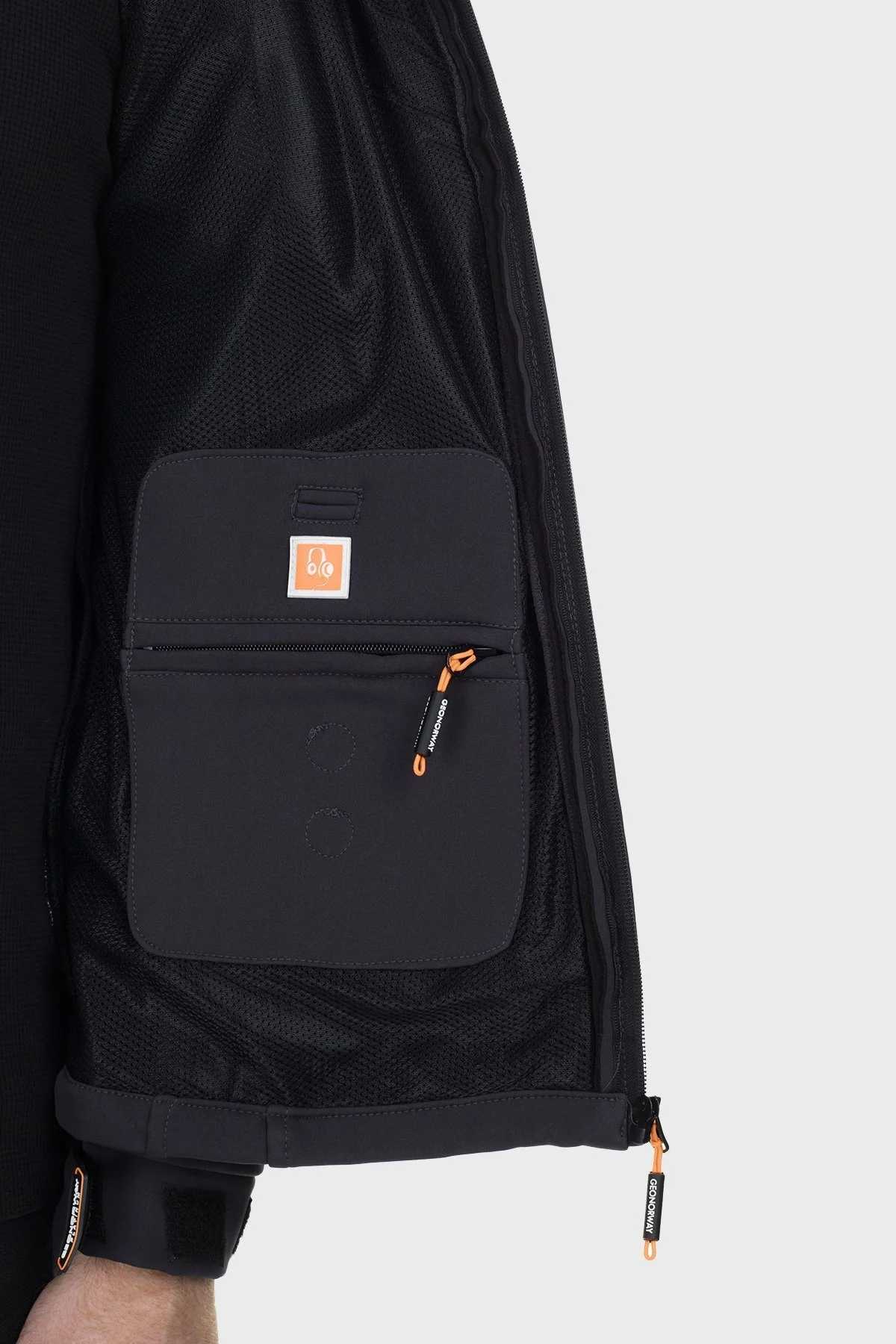 Norway Geographical Su Geçirmez Kapüşonlu Outdoor Erkek Mont TABOOBASIC KOYU GRİ - 7