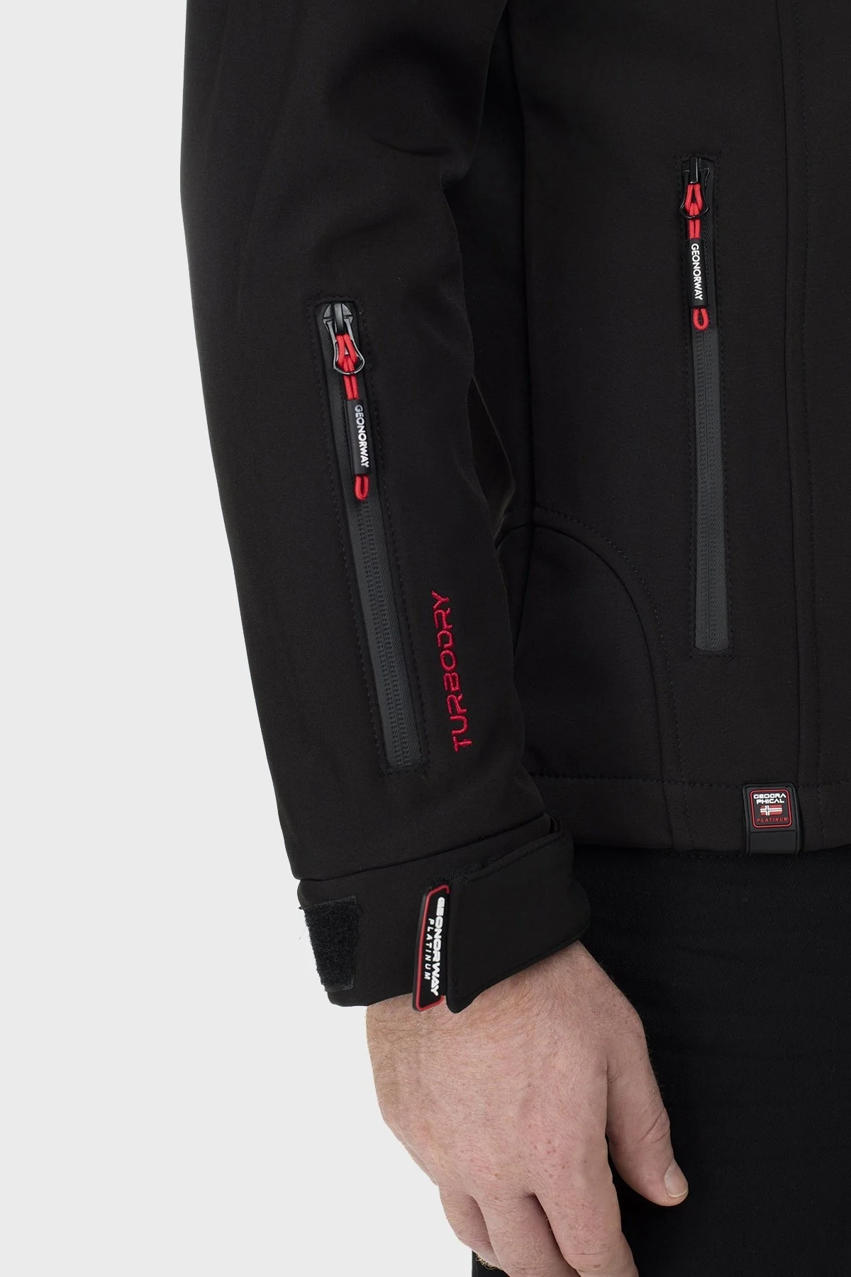 Norway Geographical Su Geçirmez Kapüşonlu Outdoor Erkek Mont TABOOBASIC SİYAH - 7