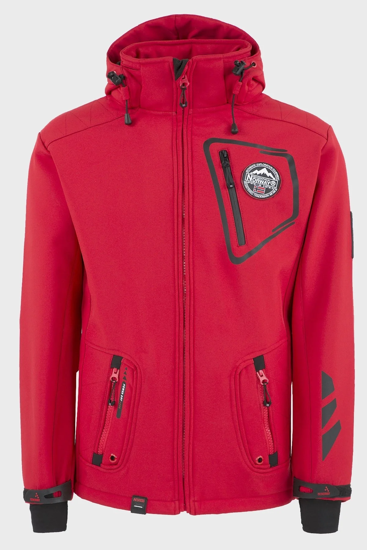 Norway Geographical Su Geçirmez Outdoor Erkek Mont TACEBOOK KOYU KIRMIZI - 1