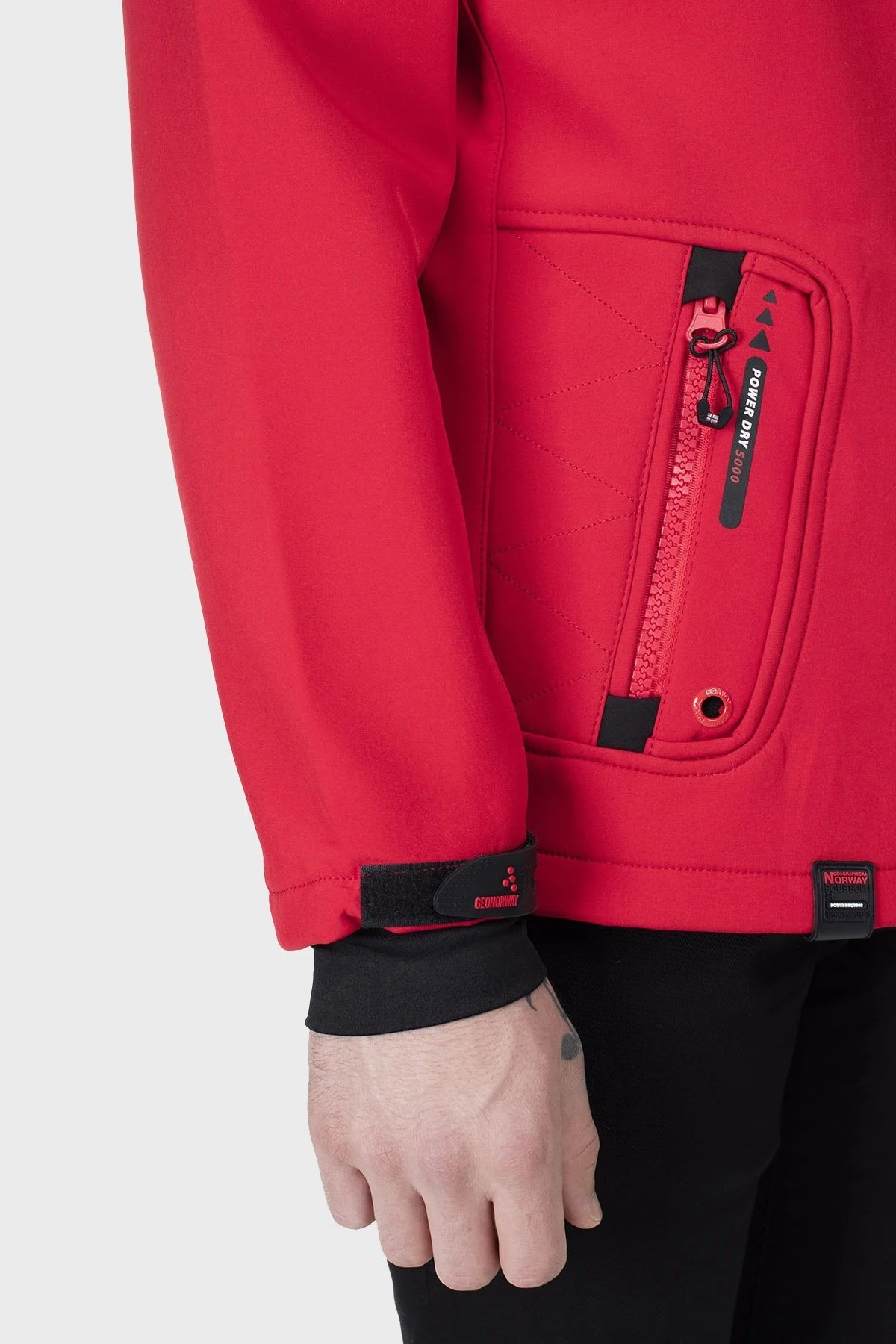 Norway Geographical Su Geçirmez Outdoor Erkek Mont TACEBOOK KOYU KIRMIZI - 8