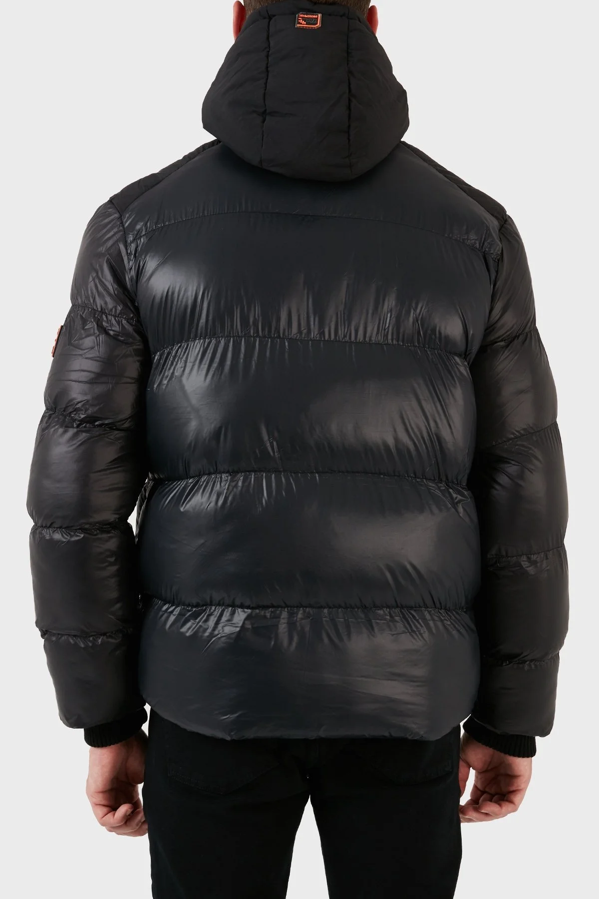 Norway Geographical Su ve Rüzgar Geçirmez Kapüşonlu Outdoor Erkek Mont BINAEL SİYAH - 3