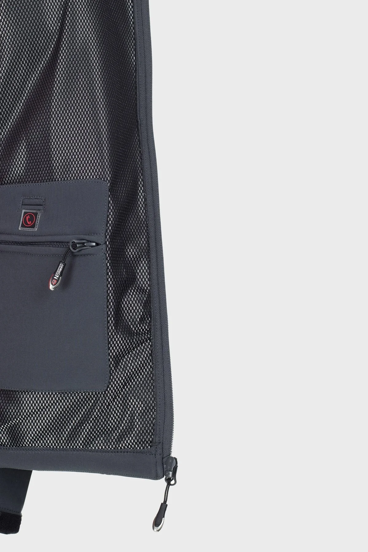 Norway Geographical Su ve Rüzgar Geçirmez Outdoor Erkek Mont TECHNO056 KOYU GRİ - 8