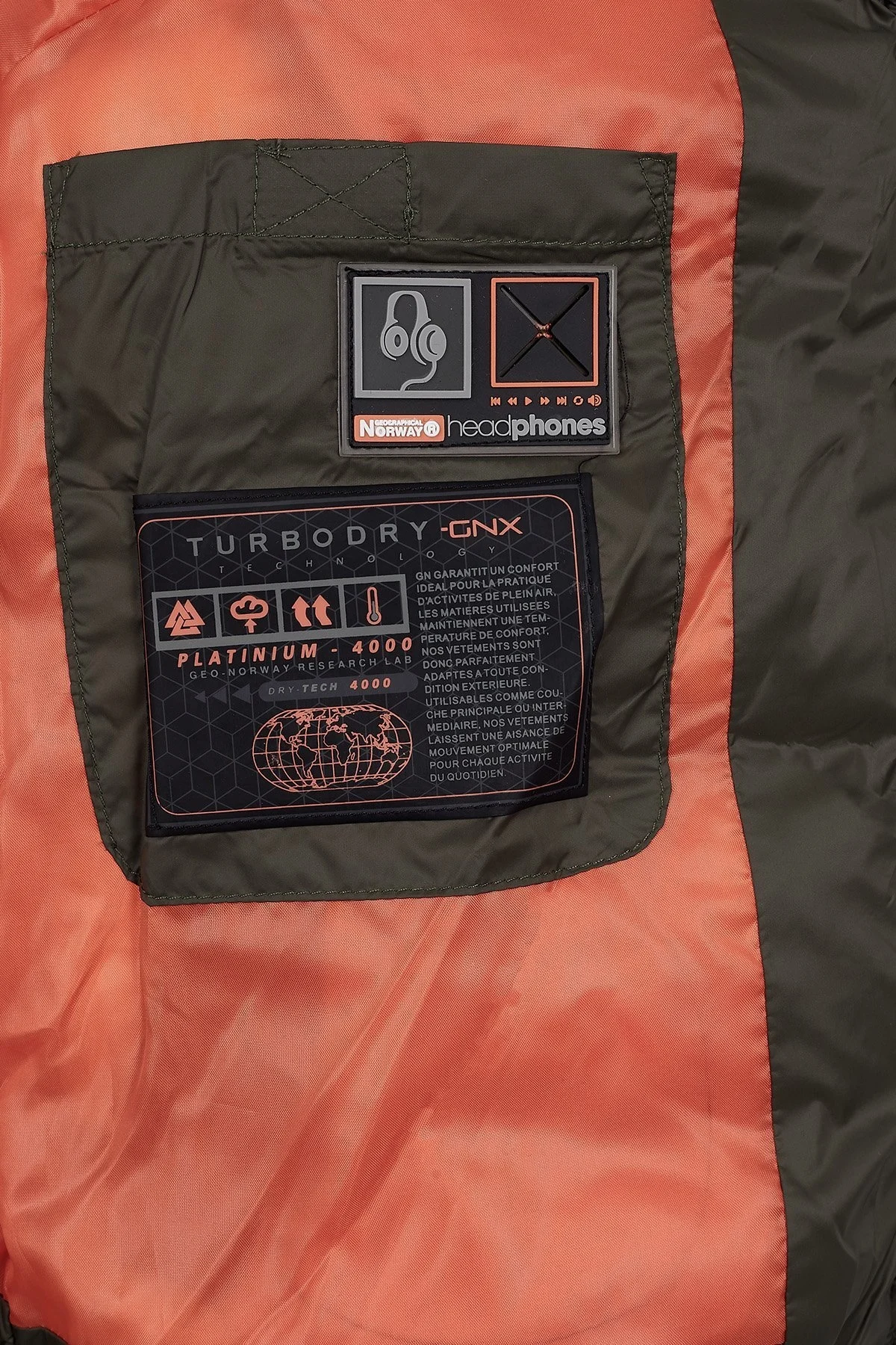 Norway Geographical Suya Dayanıklı Outdoor Çocuk Mont CITERNIERB HAKİ - 7