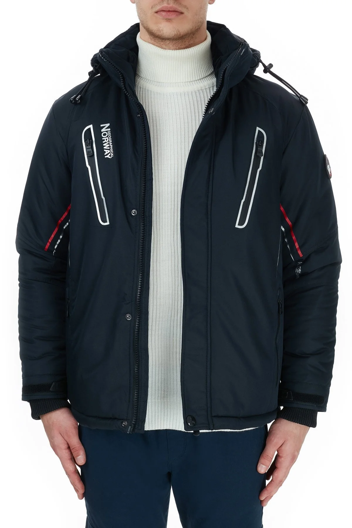 Norway Geographical Suya Dayanıklı Outdoor Erkek Parka ALAIN LACİVERT - 3