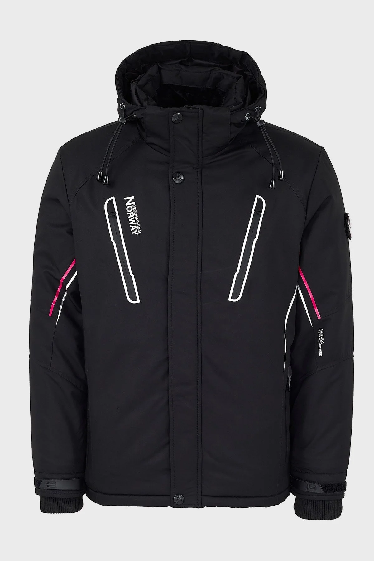 Norway Geographical Suya Dayanıklı Outdoor Erkek Parka ALAIN SİYAH - 1