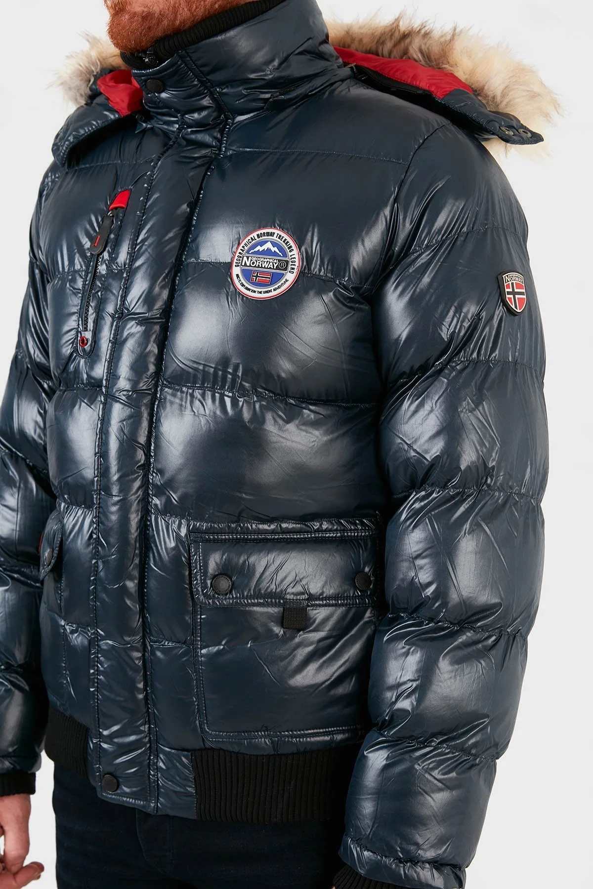 Norway Geographical Suya Dayanıklı Outdoor Erkek Parka BUGS LACİVERT - 4