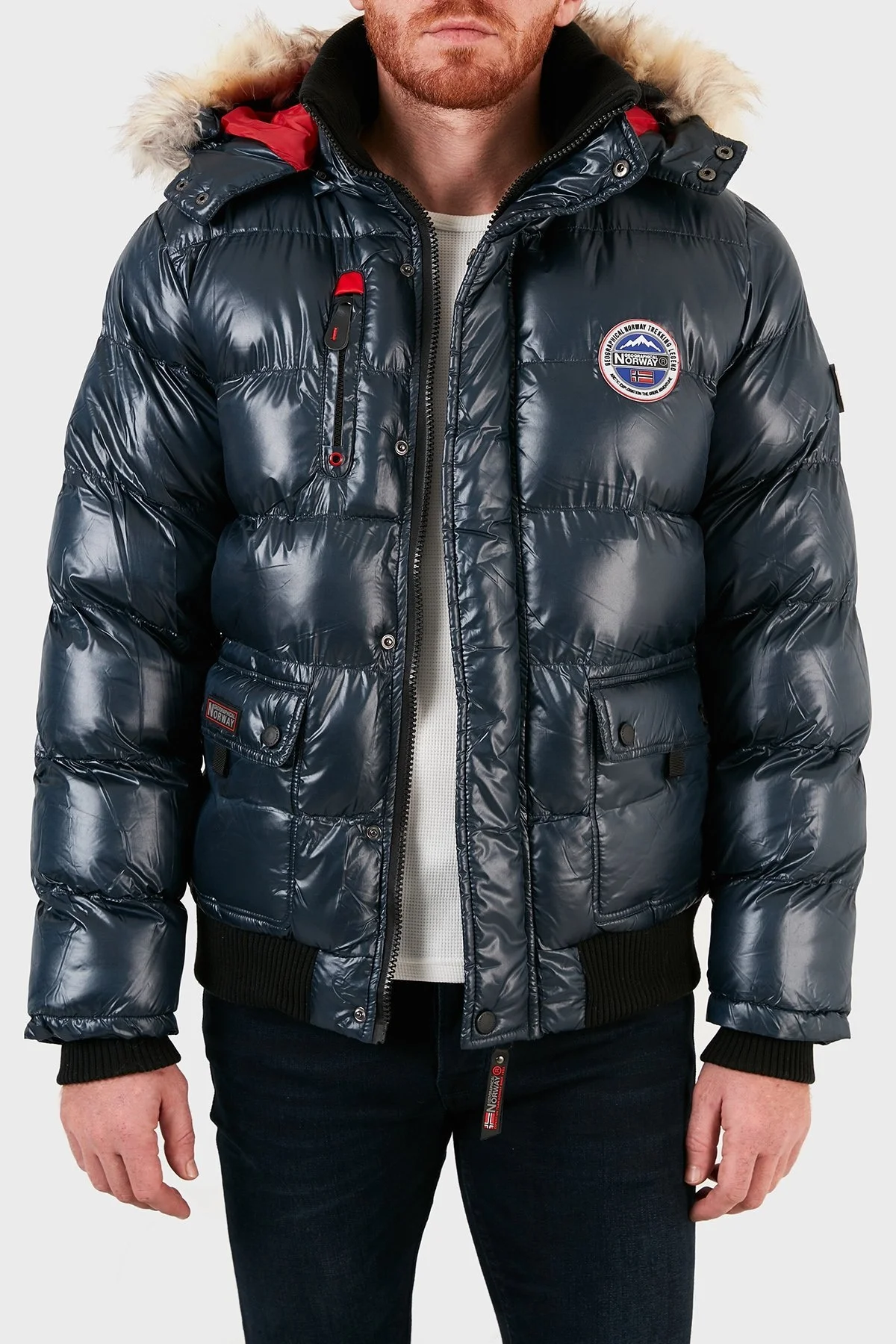 Norway Geographical Suya Dayanıklı Outdoor Erkek Parka BUGS LACİVERT - 7