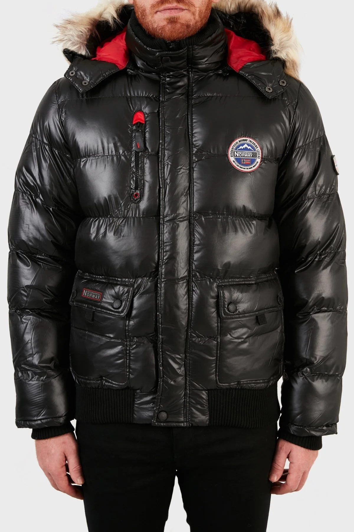 Norway Geographical Suya Dayanıklı Outdoor Erkek Parka BUGS SİYAH - 1