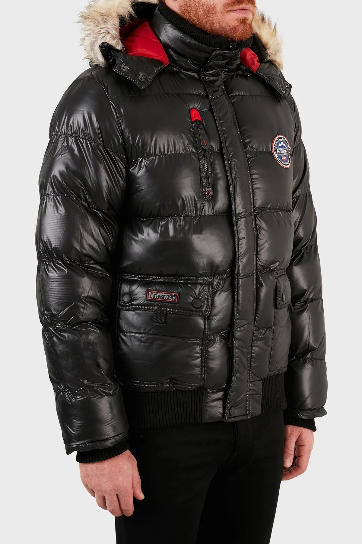 Norway Geographical Suya Dayanıklı Outdoor Erkek Parka BUGS SİYAH - 3