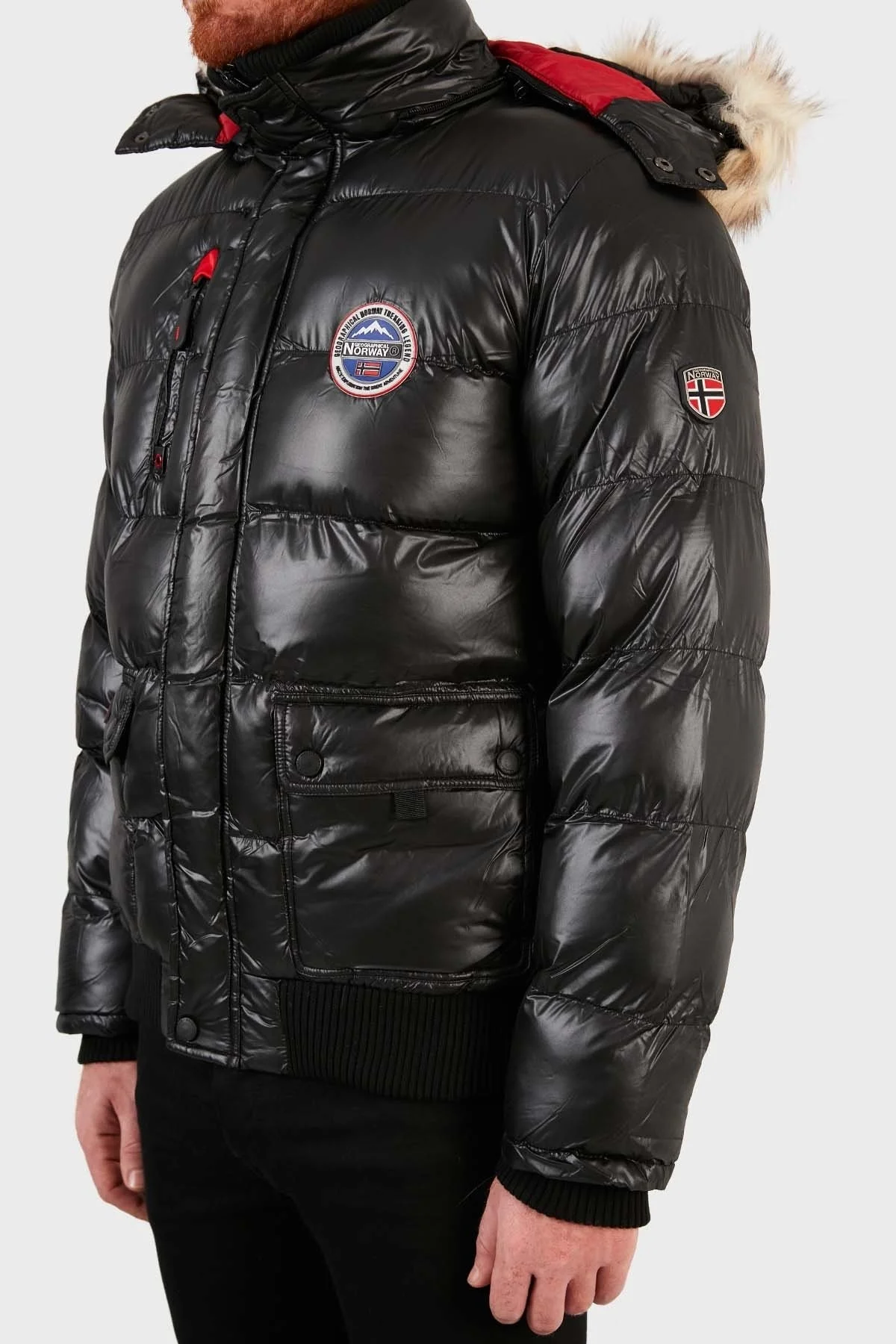 Norway Geographical Suya Dayanıklı Outdoor Erkek Parka BUGS SİYAH - 4