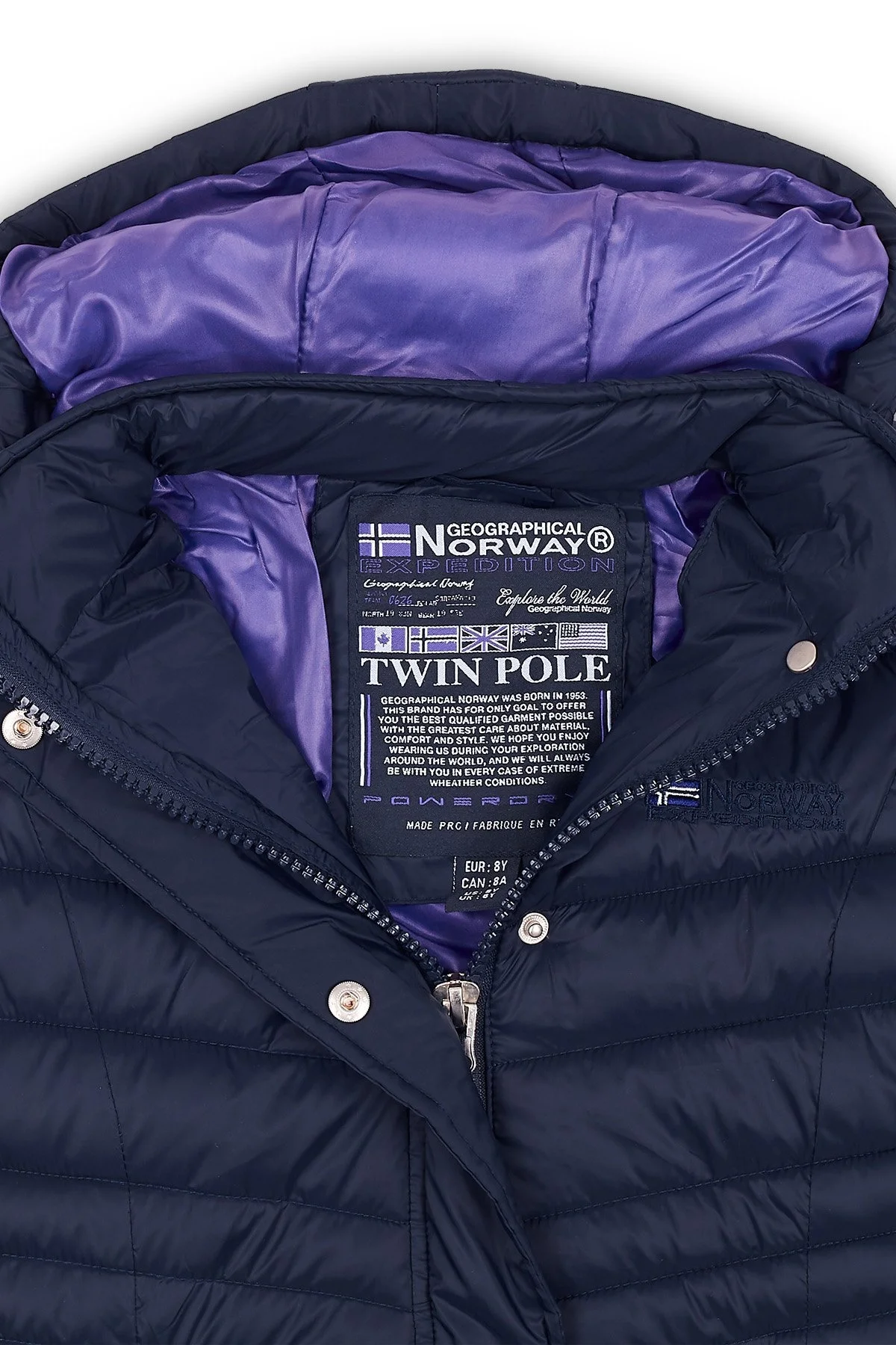 Norway Geographical Suya Dayanıklı Outdoor Çocuk Parka BLONDEG LACİVERT - 4