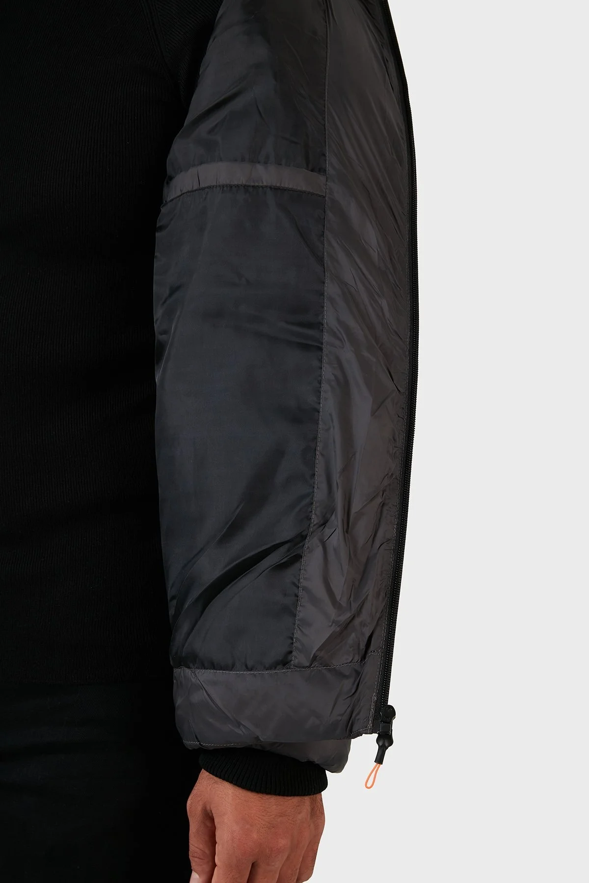 Norway Geographical Suya ve Rüzgara Dayanıklı Kapüşonlu Şişme Erkek Mont BAYOU KOYU GRİ - 5