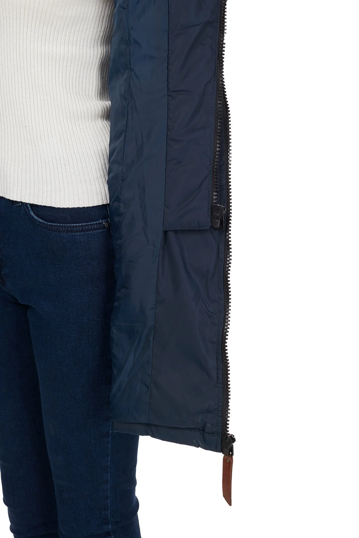 Norway Geographical Suya ve Soğuğa Dayanıklı Kapüşonlu Bayan Parka BEAUTIFUL LACİVERT - 6