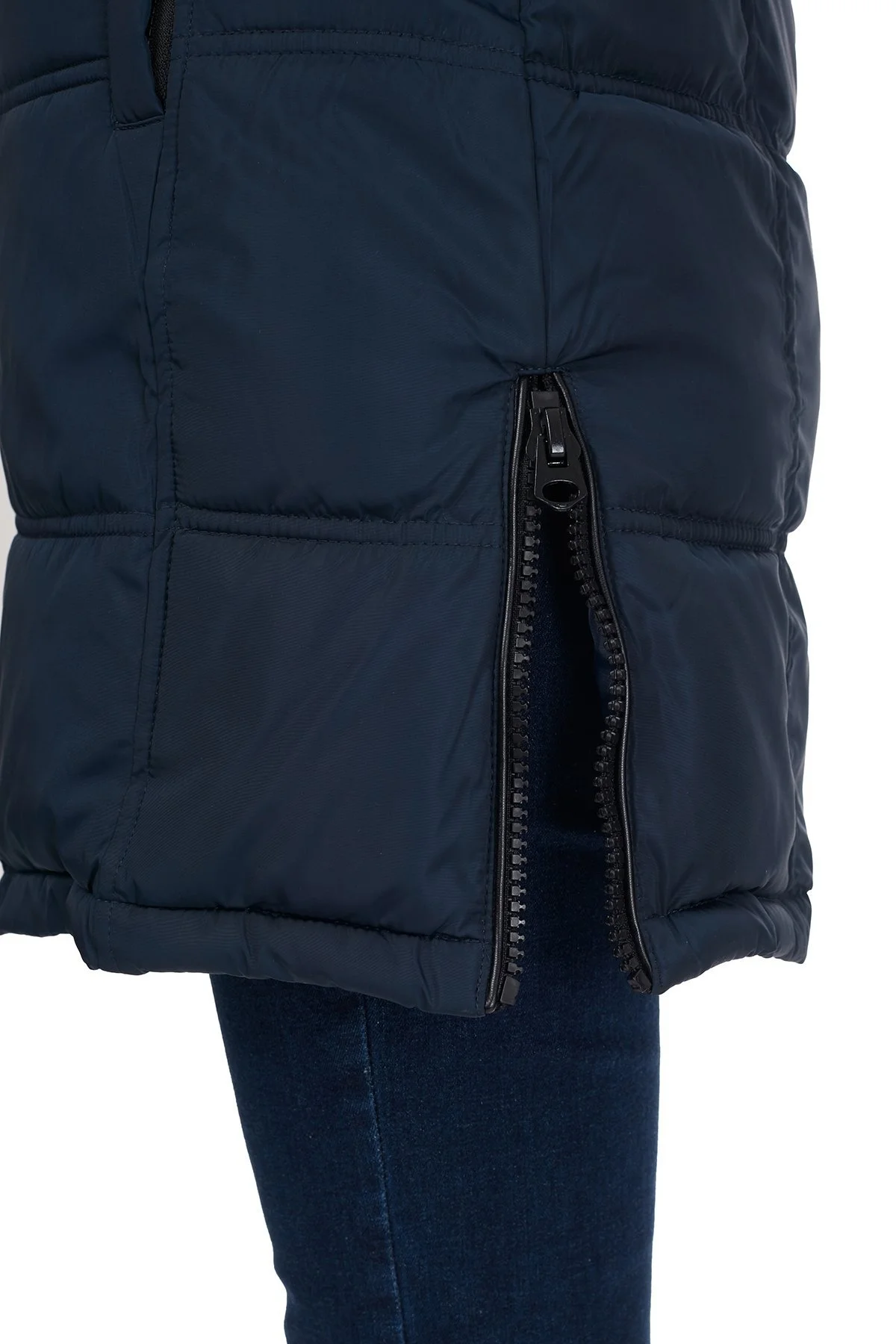 Norway Geographical Suya ve Soğuğa Dayanıklı Kapüşonlu Bayan Parka BEAUTIFUL LACİVERT - 7