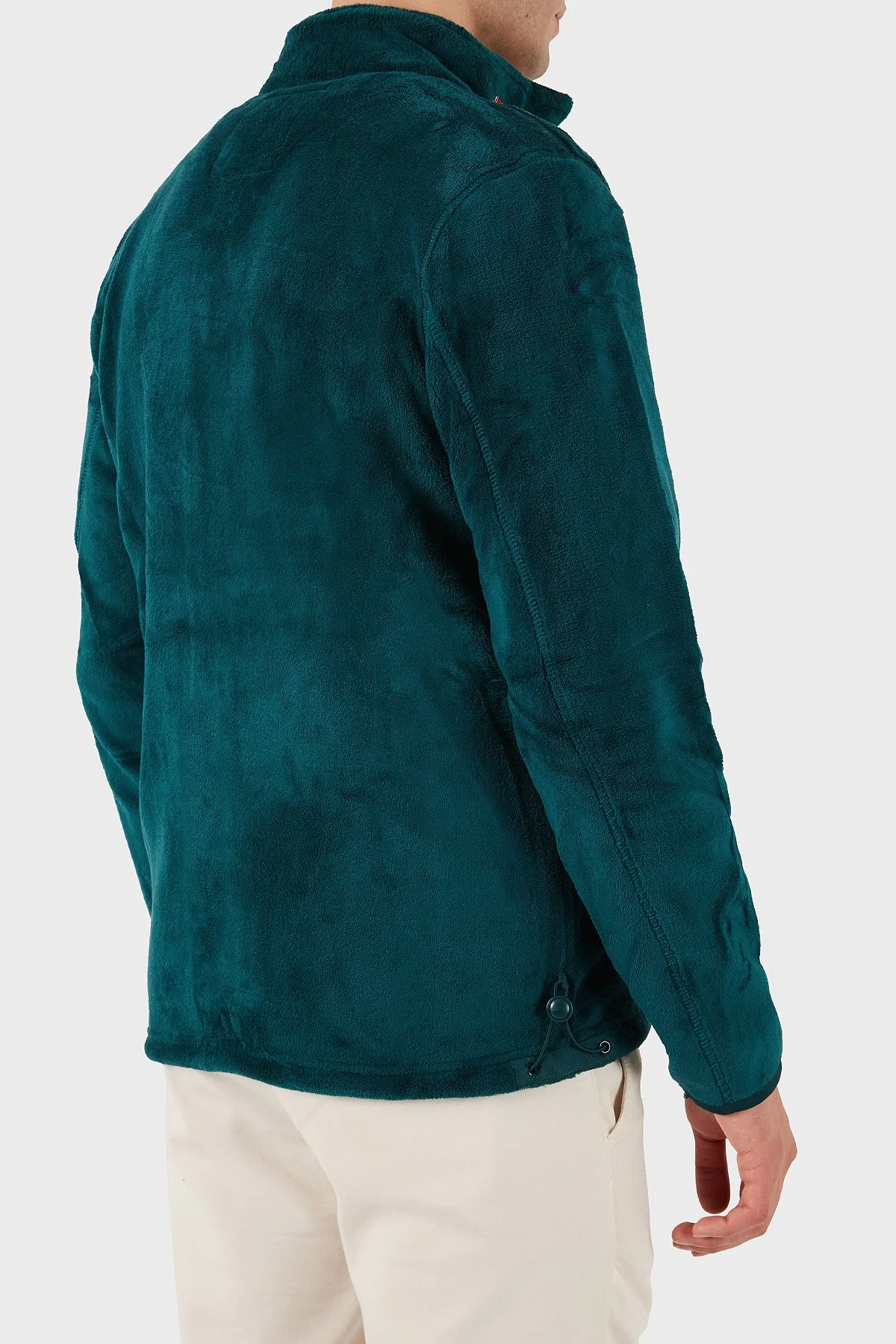 Norway Geographical Yumuşak Dokulu Soğuğa Dayanıklı Fermuarlı Outdoor Erkek Polar UPLOAD YEŞİL - 6