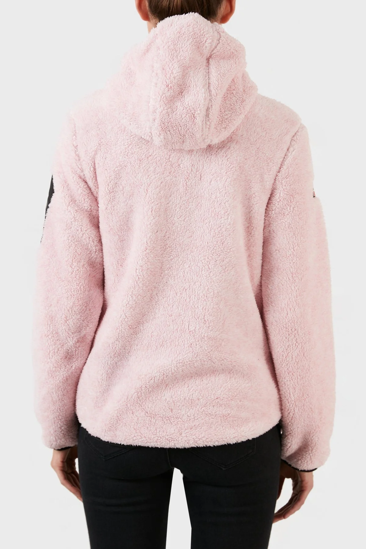 Norway Geographical Yumuşak Dokulu Soğuğa Dayanıklı Kapüşonlu Bayan Polar ULEBA PEMBE - 6