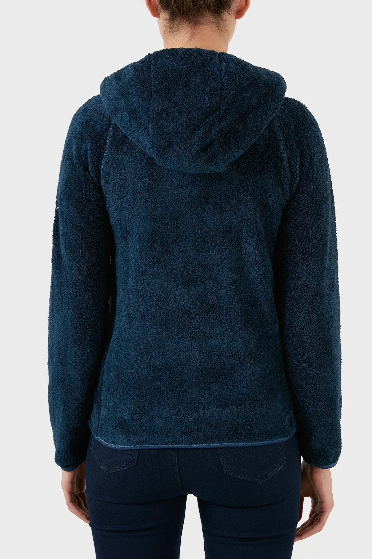 Norway Geographical Yumuşak Dokulu Soğuğa Dayanıklı Kapüşonlu Bayan Polar UPALOOD LACİVERT - 5