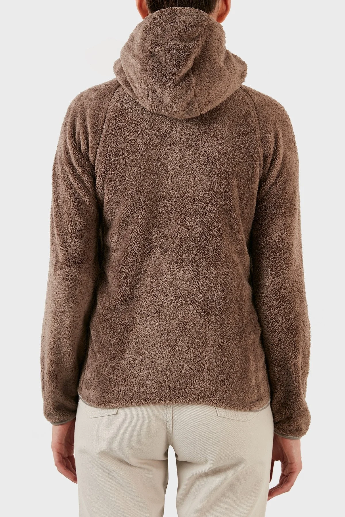 Norway Geographical Yumuşak Dokulu Soğuğa Dayanıklı Kapüşonlu Bayan Polar UPALOOD VİZON - 5