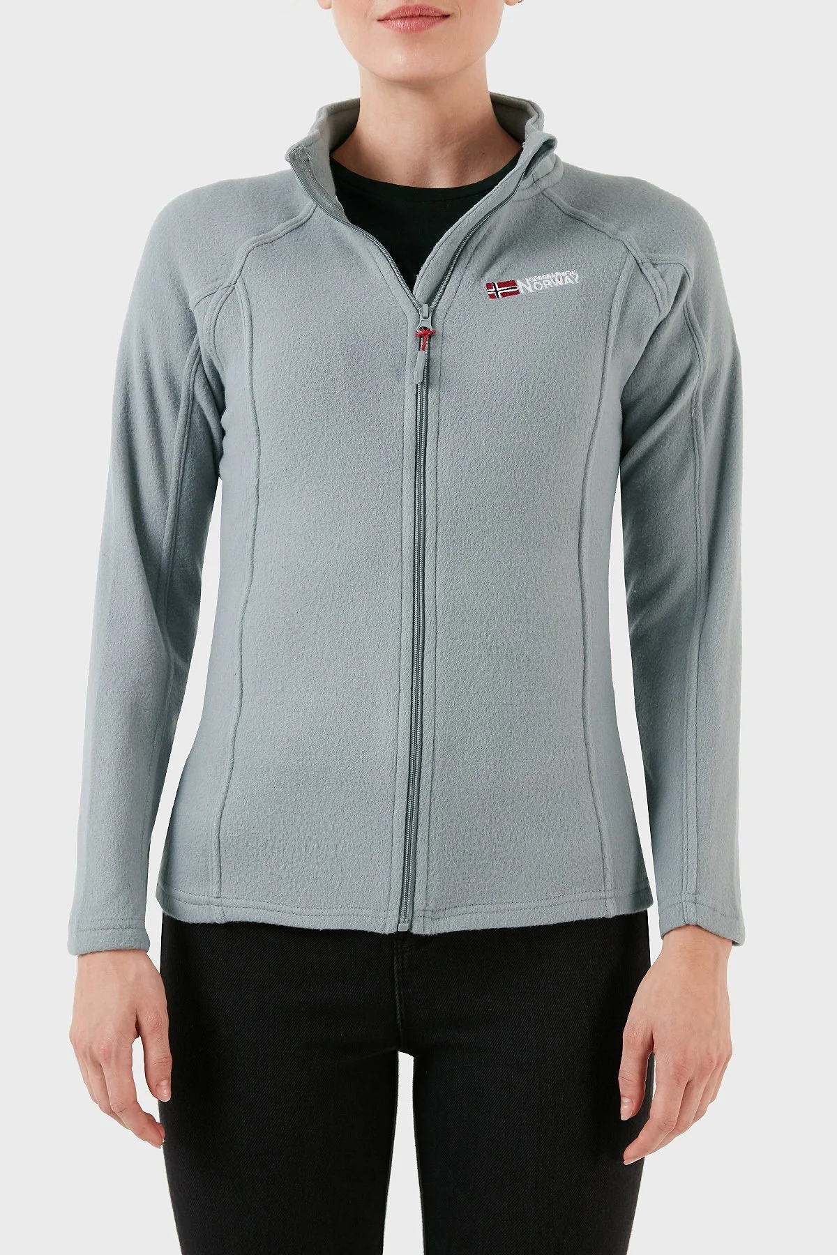 Norway Geographical Yumuşak Dokulu Soğuğa Dayanıklı Outdoor Bayan Polar TUG K GRİ - 7