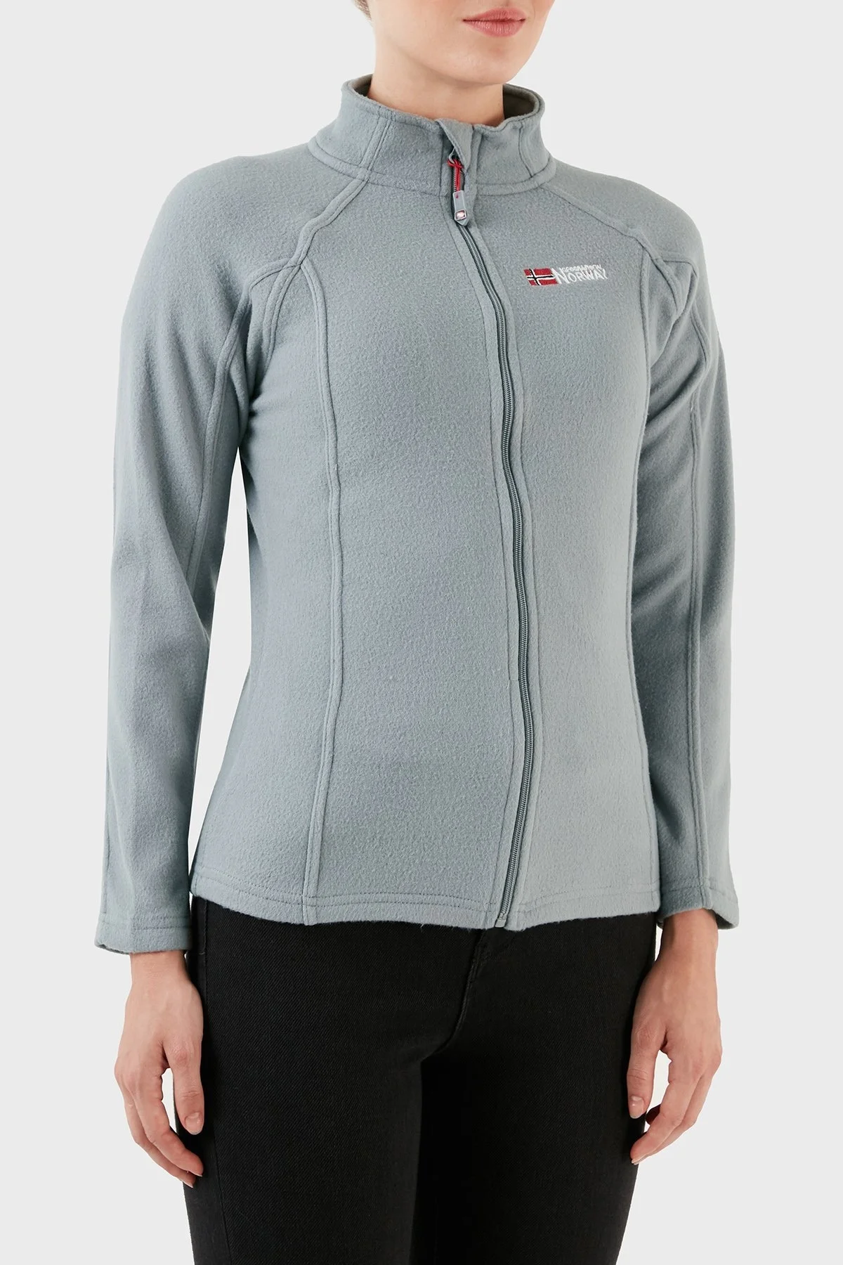 Norway Geographical Yumuşak Dokulu Soğuğa Dayanıklı Outdoor Bayan Polar TUG K GRİ - 10